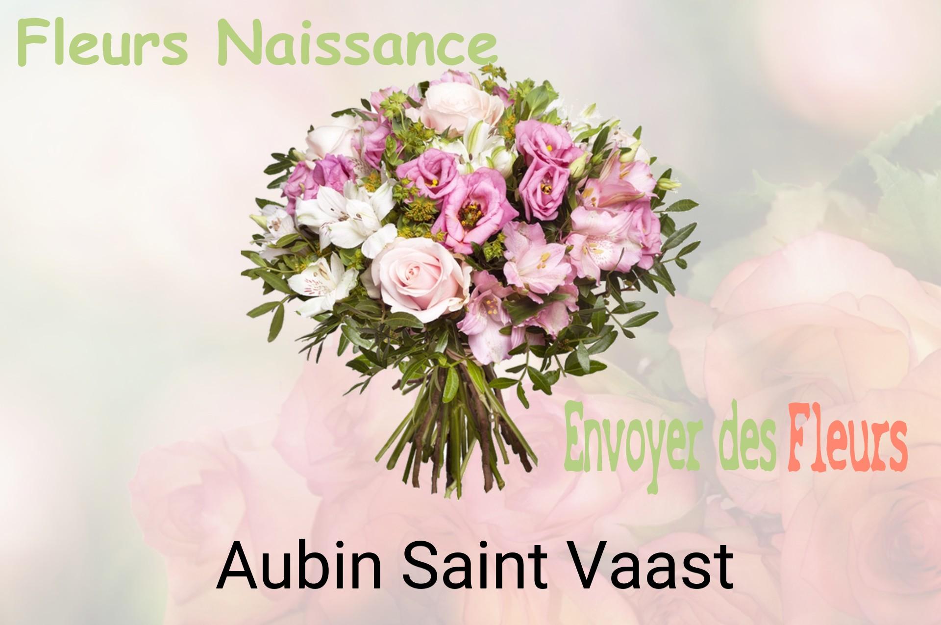Bouquet de fleurs de naissance livré à Aubin-Saint-Vaast